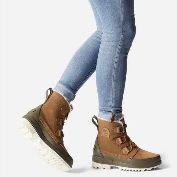 Sorel Womens Tivoli IV Boots velvet tan, Olive green Size 8 BRAND NEW! - Picture 11 of 11